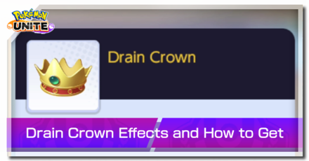 Pokemon UNITE - Drain Crown Banner