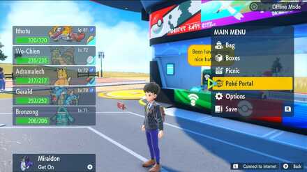 Accessing Poke Portal News, first step - Pokemon Scarlet and Violet (SV)