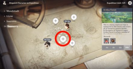 Genshin - Avidya Forest Pinecone Expedition