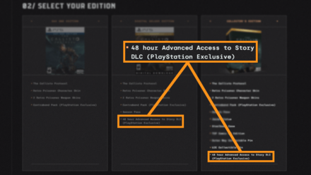 Playstation Early Access to Story DLC