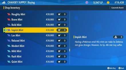 Impish Mint - Pokemon Scarlet and Violet (SV)