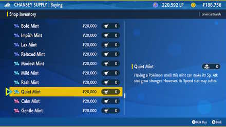 Pokemon Scarlet and Violet (SV)- Quiet Mint