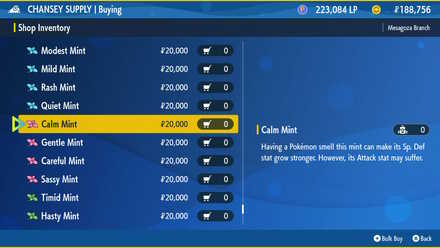 Pokemon Scarlet and Violet (SV)- Calm Mint