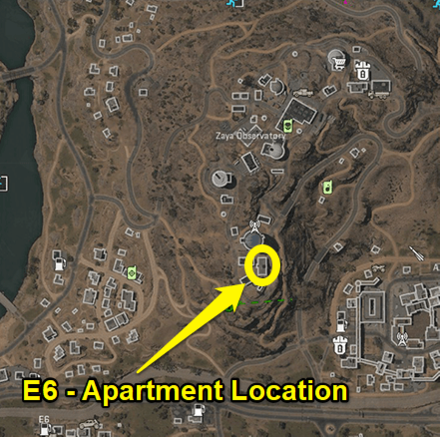 Warzone 2.0 - South Zaya Scientist Apartment Coordinates