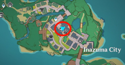 Genshin - Shimura Kanbei Shop Location