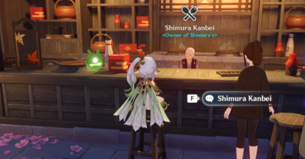 Genshin - Buy Radish from Shimura Kanbei