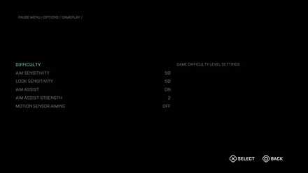 Difficulty Menu