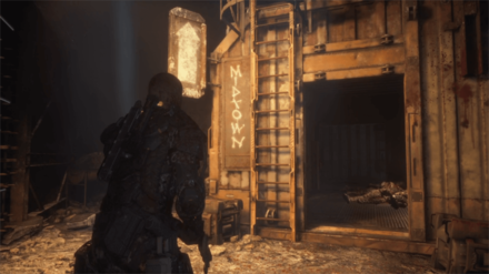 The Callisto Protocol - Ladder with Midtown Sign