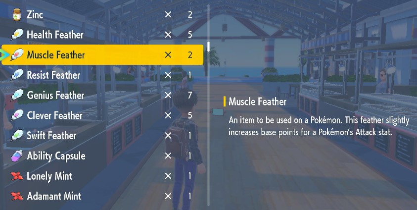 Muscle Feathers - Pokemon Scarlet and Violet (SV)