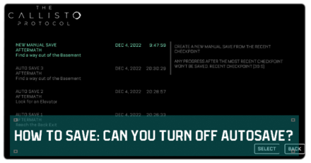 Callisto Protocol - How to save banner