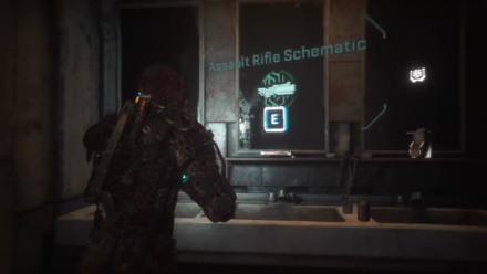 Assault Rifle Schematic Location in Bathroom