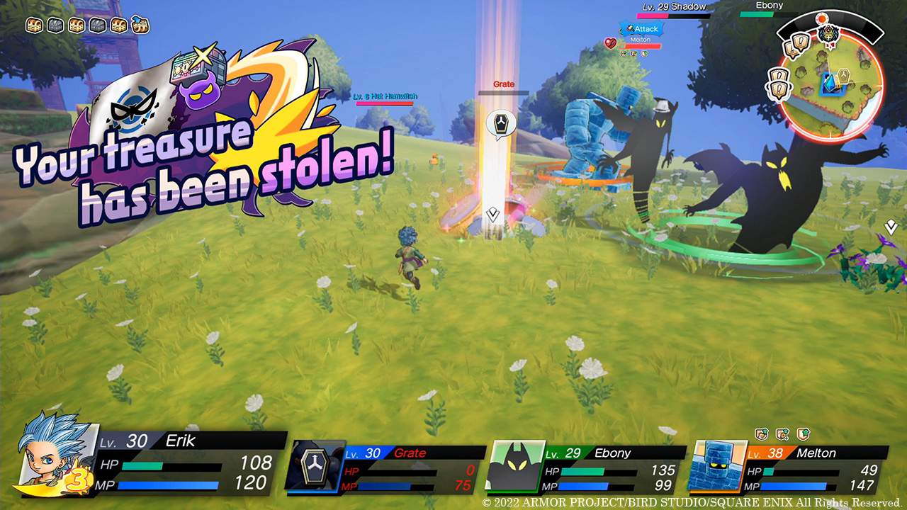 DQ Treasures - treasure stolen from an ally