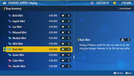 Pokemon Scarlet and Violet (SV) - Use a Rash Mint to change Meowscarada