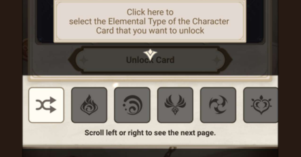Genshin - Duelist Rising - Click here to select Elemental Type