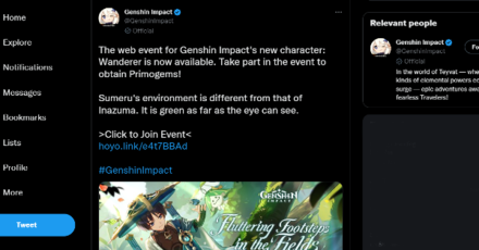 Genshin - How to Join the Wanderer Web Event