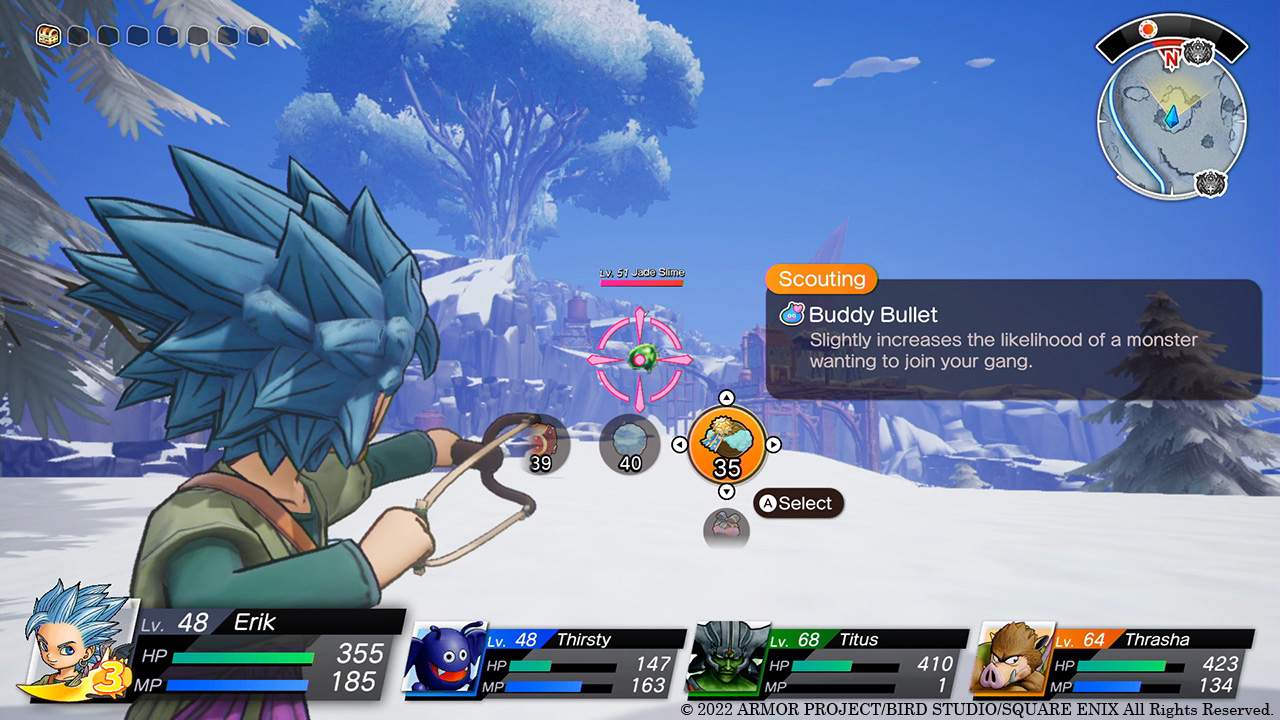 DQ Treasures - using Buddy Bullet