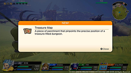 Dragon Quest Treasures - Newly Acquired Treasure Map