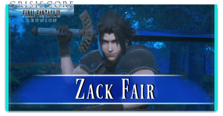 Crisis Core Reunion - Zack Fair Top Banner