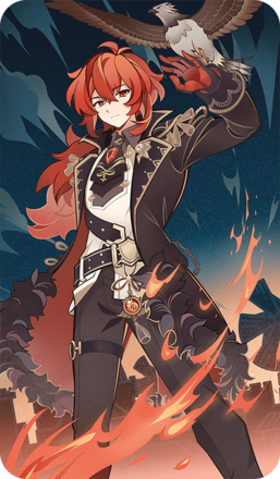 Genshin - Diluc Card