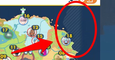 The Northeast Border on a Map - Pokemon Scarlet and Violet (SV)