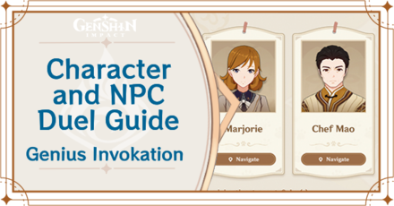 Genshin Impact - Genius Invokation TCG Character and NPC Duel Guide
