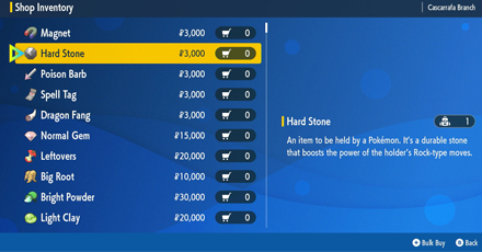 Pokemon Scarlet and Violet (SV) - Hard Stone Item