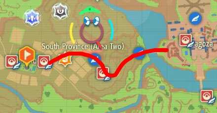 Katy Location Map (Marked) - Pokemon Scarlet and Violet (SV)