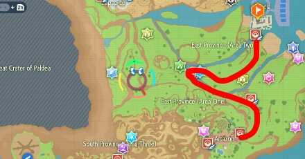Iono Location Map (Marked) - Pokemon Scarlet and Violet (SV)