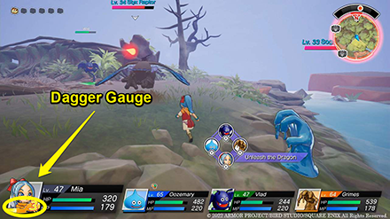 Dragon Quest Treasures - Dagger Gauge Meter