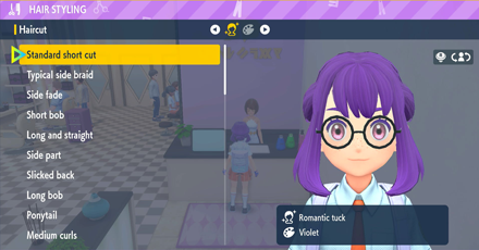 Pokemon Scarlet and Violet (SV) - Hair Styling