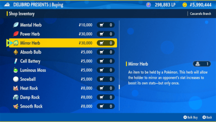 Pokemon Scarlet and Violet (SV) - Mirror Herb