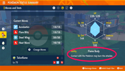 Pokemon Scarlet and Violet (SV) - Flame Body