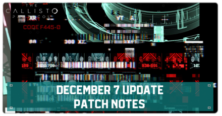 Callisto Protocol - Dec 7 Patch Notes