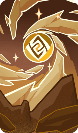 Genshin - Elemental Resonance: Enduring Rock Card