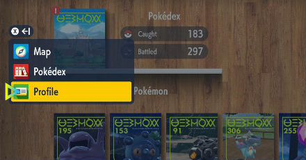 Pokemon Scarlet and Violet Trainer Icon Profile Display