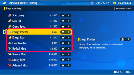 Pokemon Scarlet and Violet (SV) - Herbal Medicine