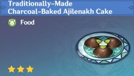Genshin Impact - How to Cook Traditionally-Made Charcoal-Baked Ajilenakh Cake