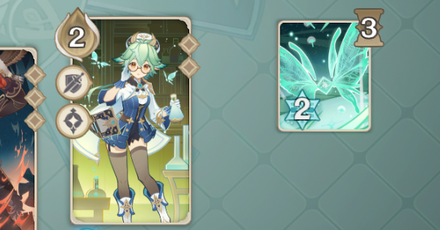 Genshin - Use Sucrose Elemental Burst on Cryo Auras