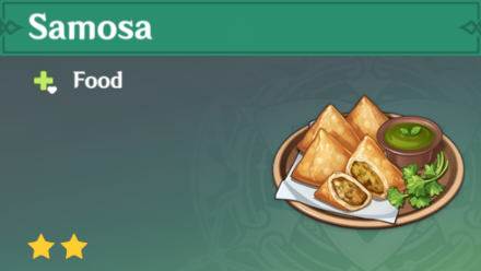 Genshin Impact - How to Get Samosa Recipe and Effects