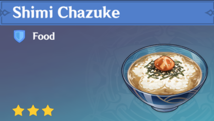 Genshin Impact - How to Cook Shimi Chazuke Wanderer Specialty Dish and Effects
