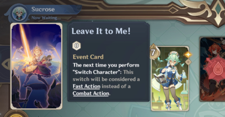 Genshin Impact List of Action Cards - Have Three Subtypes