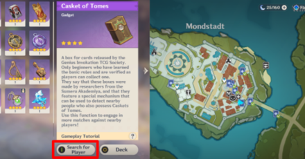 Genshin - Casket of Tomes - Mark NPC to Duel