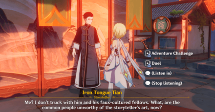 Genshin - Open World Match - Iron Tongue Tian