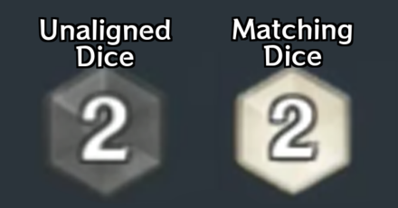 Genshin - Matching or Unaligned Dice