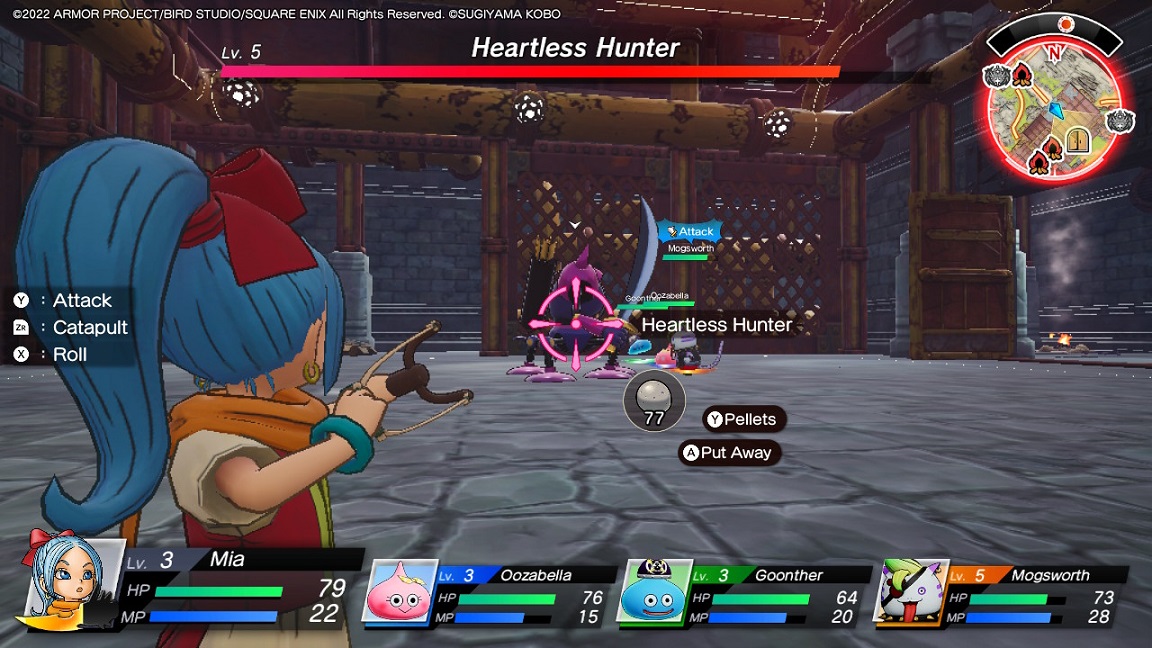 DQ Treasures - use catapult on the Heartless Hunter