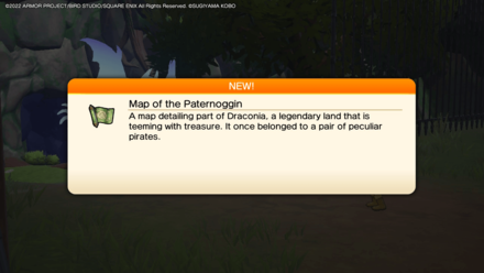 Map of the Paternoggin Item - Dragon Quest Treasures