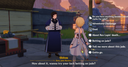 Genshin - Open World Match - Shitou Duel