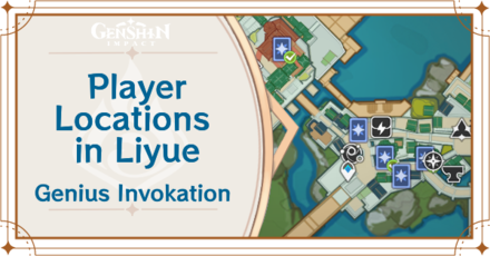 Genshin Impact - Player Locations in Liyue