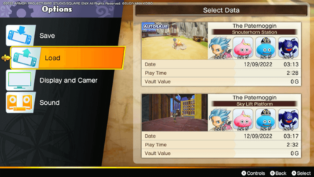 DQ Treasures -  Load Game