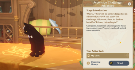 Genshin - Genius Invokation - Complete Ascension Challenge to raise Player Level